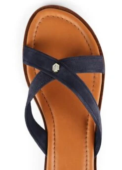 Fairfax & Favor Holkham Suede Sandal - Navy -Equestrian Sale Store ffhokhamnavy5rdy