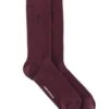 Fairfax & Favor Mens Ribbed Socks - Burgundy