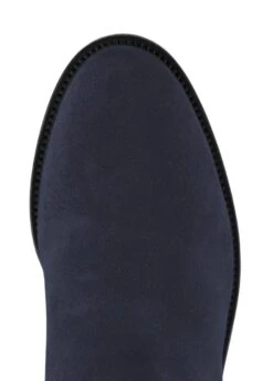 Fairfax & Favor Suede Flat Regina - Navy -Equestrian Sale Store ffreginaflatnavy5rdy