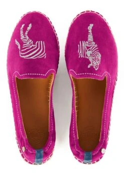 Fairfax & Favor Saint Tropez Espadrille - Fuchsia -Equestrian Sale Store ffsainttropezfuchsia4rdy