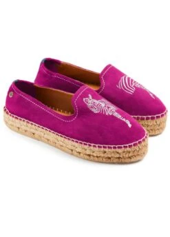Fairfax & Favor Saint Tropez Espadrille - Fuchsia -Equestrian Sale Store ffsainttropezfuchsiardy