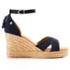 Fairfax & Favor Valencia Wedge - Navy -Equestrian Sale Store ffvalencianavy2rdy
