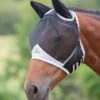 Shires Fine Mesh Fly Mask With Ears - Black -Equestrian Sale Store finemeshmaskblk