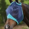Weatherbeeta ComFiTec Fine Mesh Fly Mask Without Ears - Navy/Turquoise 2 Weatherbeeta ComFiTec Fine Mesh Fly Mask Without Ears - Navy/Turquoise -Equestrian Sale Store finemeshnoearsturq2rdy