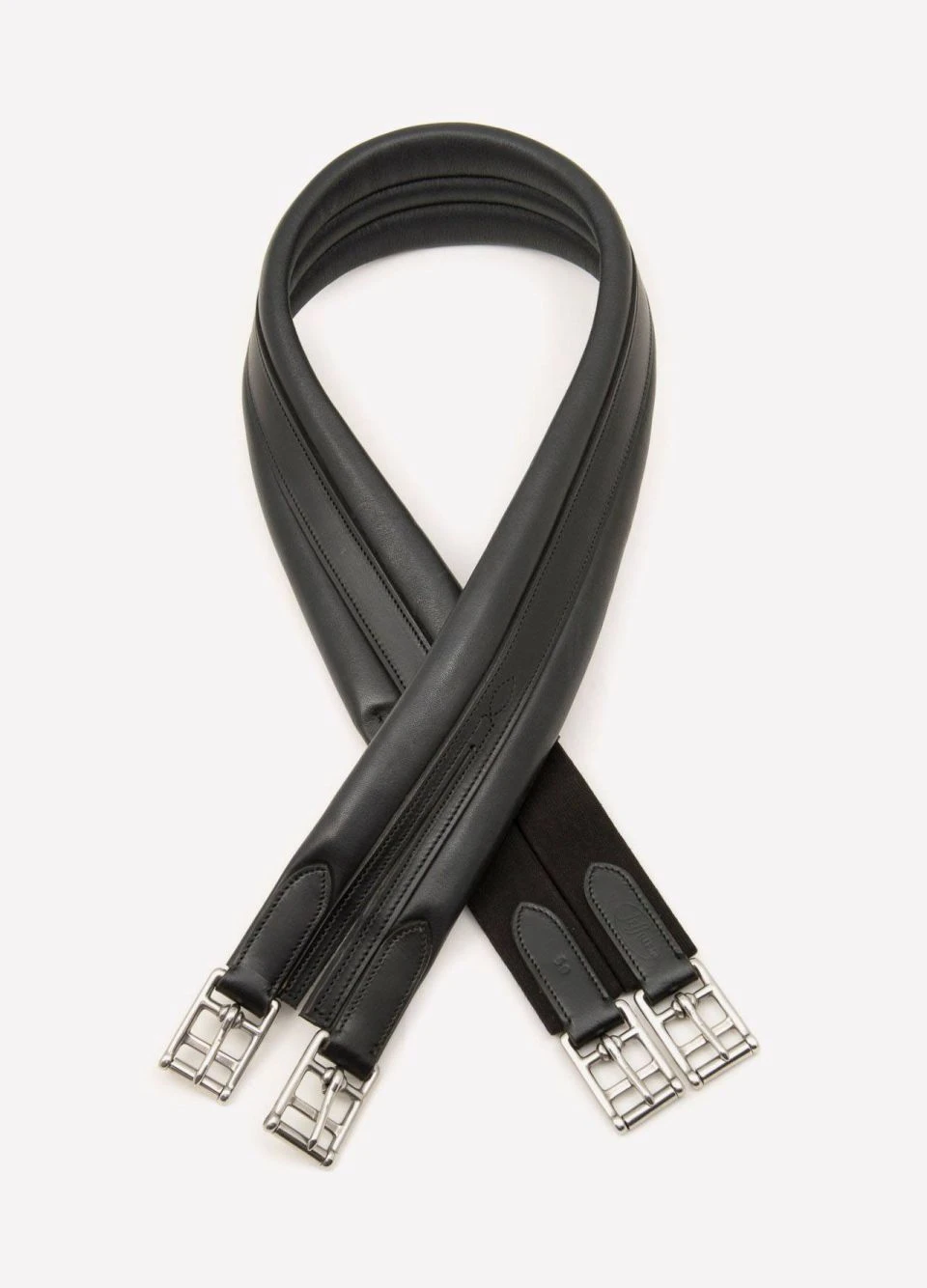E. Jeffries Premier Elasticated Leather Girth - Black 3 E. Jeffries Premier Elasticated Leather Girth - Black