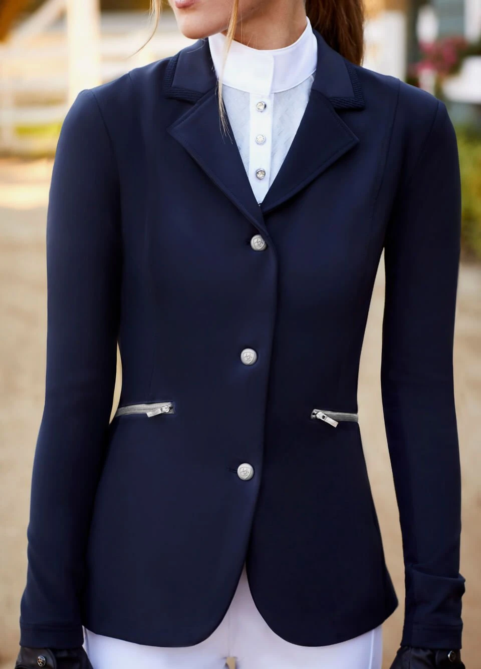 Ariat Galatea Show Jacket - Navy 7 Ariat Galatea Show Jacket - Navy - Image 5