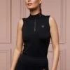Holland Cooper Elite Sleeveless Base Layer - Black -Equestrian Sale Store hc elite sless black 1rdy