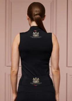 Holland Cooper Elite Sleeveless Base Layer - Black -Equestrian Sale Store hc elite sless black 2rdy