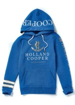 Holland Cooper Heritage Hoodie - Deep Cobalt Marl -Equestrian Sale Store hc heritage cobalt 4rdy