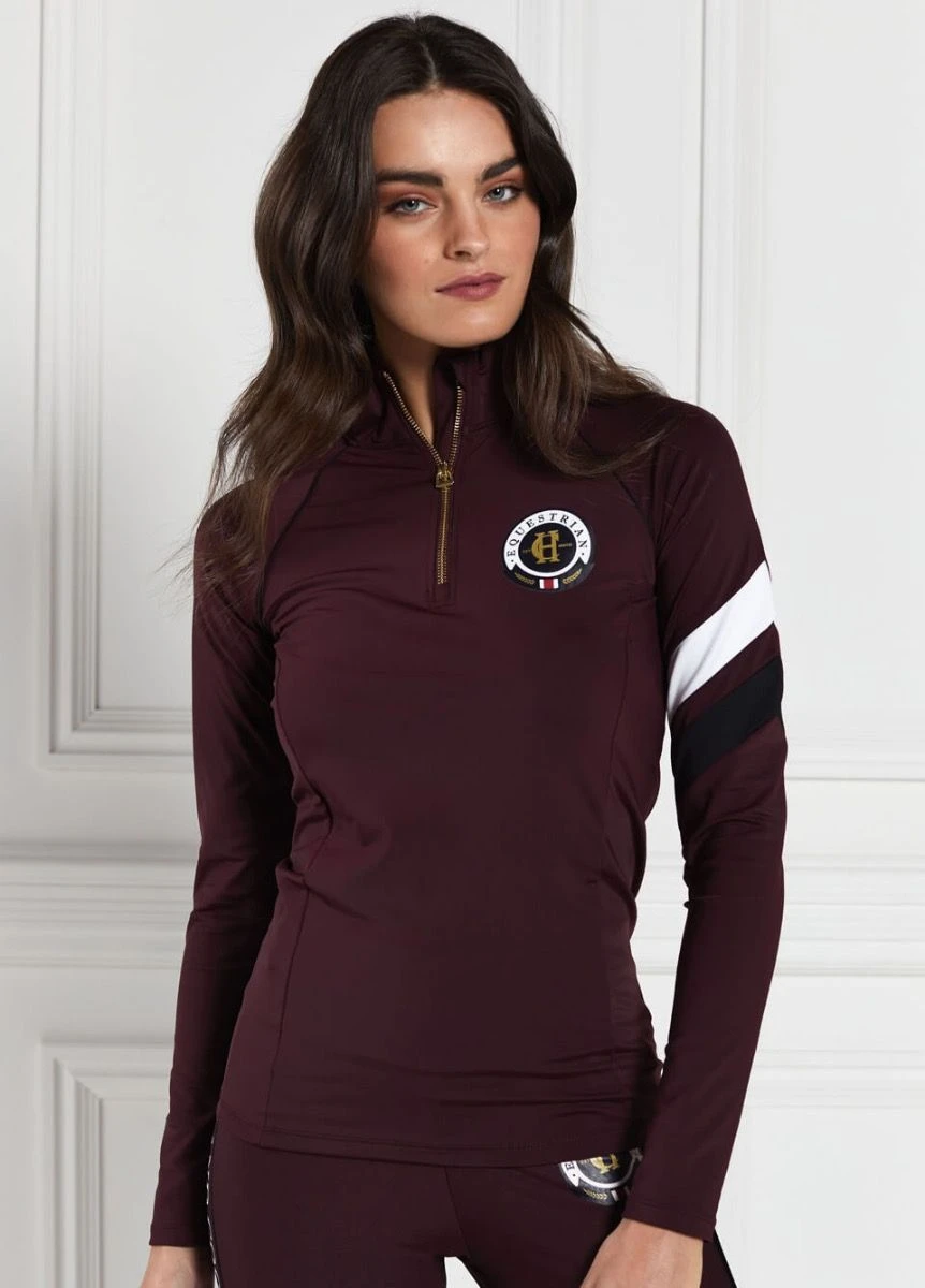 Holland Cooper Heritage Sport Base Layer - Mulberry 3 Holland Cooper Heritage Sport Base Layer - Mulberry