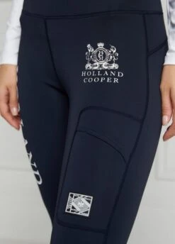 Holland Cooper Thermal Full Grip Leggings - Ink Navy -Equestrian Sale Store hcthermalinknavy4rdy