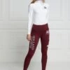 Holland Cooper Thermal Full Grip Legging - Burgundy -Equestrian Sale Store hcthermalleggingmulberry6rdy