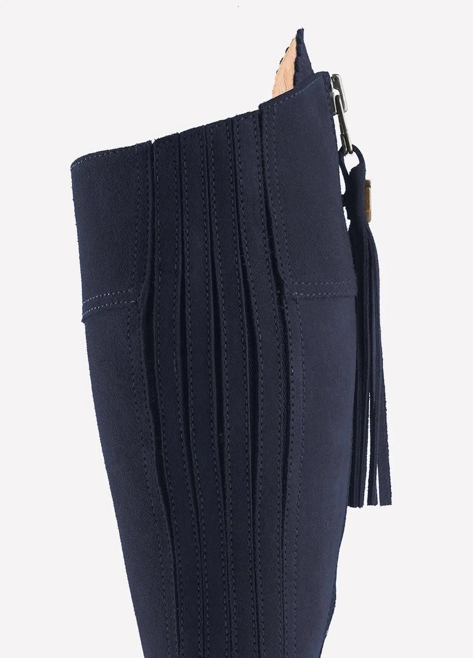 Fairfax & Favor Heeled Regina Suede Boot - Navy 6 Fairfax & Favor Heeled Regina Suede Boot - Navy - Image 4