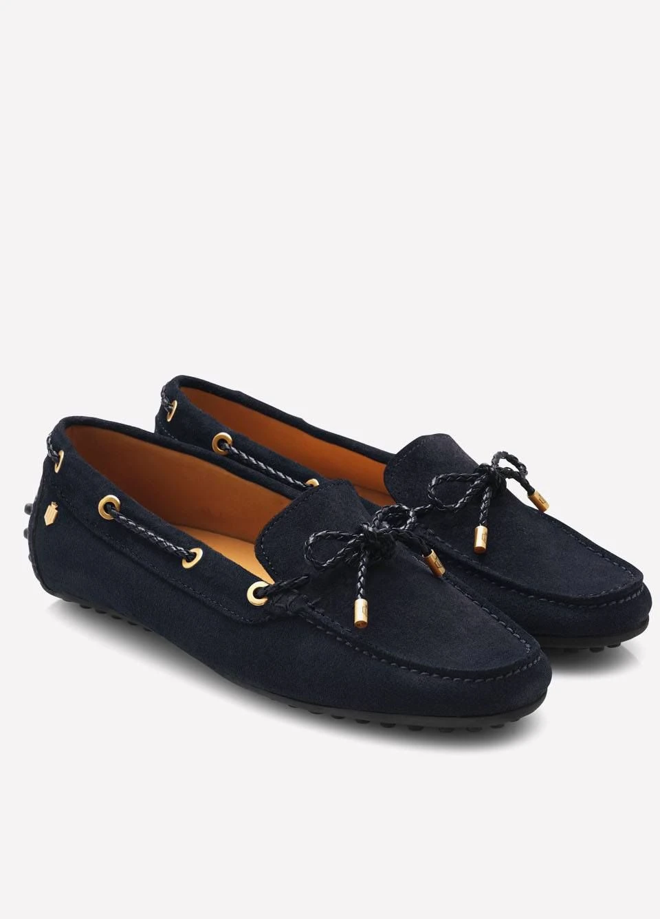 Fairfax & Favor Ladies Suede Henley Driving Shoe - Navy 3 Fairfax & Favor Ladies Suede Henley Driving Shoe - Navy