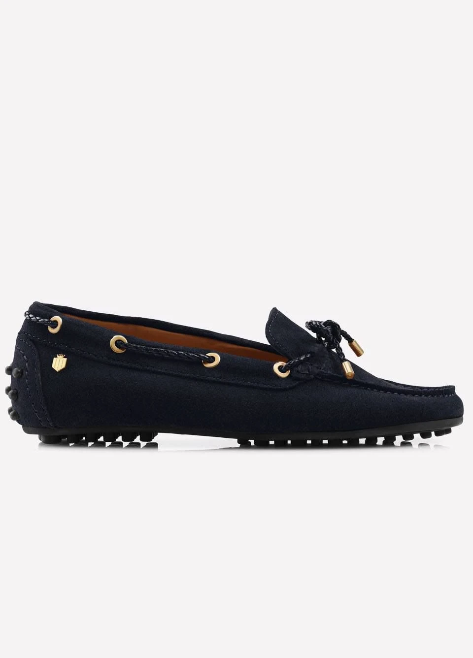 Fairfax & Favor Ladies Suede Henley Driving Shoe - Navy 4 Fairfax & Favor Ladies Suede Henley Driving Shoe - Navy - Image 2