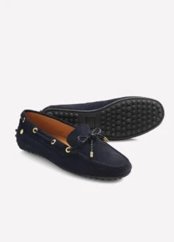 Fairfax & Favor Ladies Suede Henley Driving Shoe - Navy 9 Fairfax & Favor Ladies Suede Henley Driving Shoe - Navy -Equestrian Sale Store hennav4