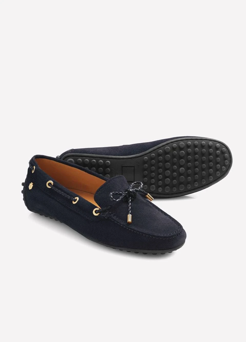 Fairfax & Favor Ladies Suede Henley Driving Shoe - Navy 5 Fairfax & Favor Ladies Suede Henley Driving Shoe - Navy - Image 3