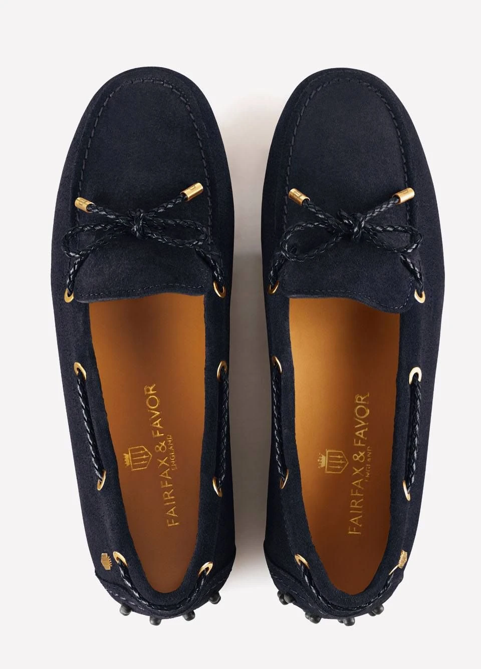 Fairfax & Favor Ladies Suede Henley Driving Shoe - Navy 6 Fairfax & Favor Ladies Suede Henley Driving Shoe - Navy - Image 4