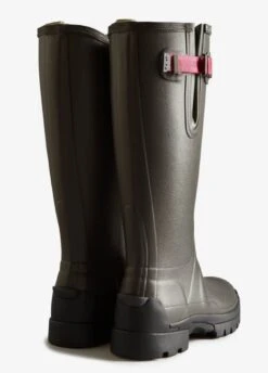 Hunter Ladies Balmoral Neoprene Tech Sole Wellington - Slate/Peppercorn -Equestrian Sale Store hunter balmoral slate peppercorn 3rdy