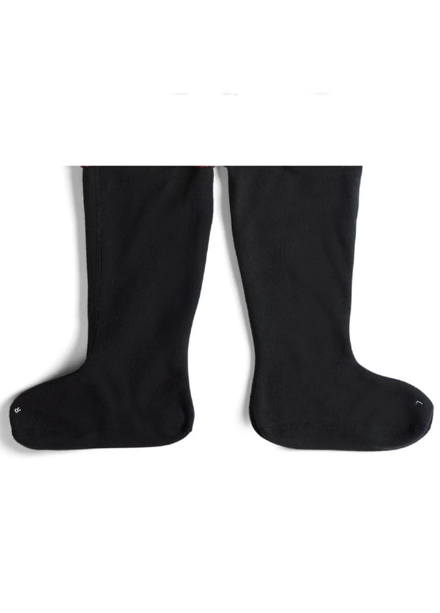 Hunter Recycled Fleece Fairisle Socks - Black Fairisle 4 Hunter Recycled Fleece Fairisle Socks - Black Fairisle - Image 2