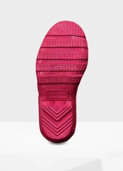 Childs Hunter Gloss Wellingtons - Bright Pink -Equestrian Sale Store hunterchildspinkrdy