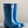 Childs Hunter Wellingtons- Polar Blue -Equestrian Sale Store hunterchildspolarblue3rdy