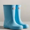 Hunter Kids First Classic Wellingtons - Borealis Blue -Equestrian Sale Store hunterfirstborealis1rdy