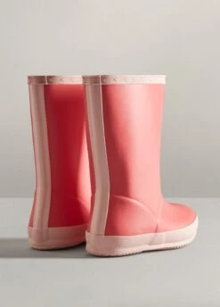 Hunter Kids First Insulated Wellingtons - Polaris Pink/Salt Pink -Equestrian Sale Store hunterfirstpink3rdy