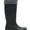 Hunter Glitter Tall Boot Sock - Silver/Black