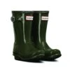 Childs Hunter Gloss Wellingtons - Dark Olive -Equestrian Sale Store hunterkidsdarkolive1rdy