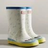 Hunter Kids First Classic Polar Bear Wellingtons - White -Equestrian Sale Store hunterpolarbearwhite1rdy