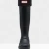 Hunter Original Tall Boot Socks - Black -Equestrian Sale Store huntertallbootsockblack1rdy
