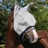 Amigo Fly Mask - Silver/Navy -Equestrian Sale Store hw amigo fly mask silver ny