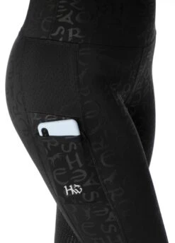 Horseware Monogram Riding Tights - Black 9 Horseware Monogram Riding Tights - Black -Equestrian Sale Store hwmonogramblack4rdy