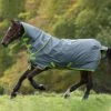 Amigo Hero 900 Plus Medium Disc Front Turnout - Grey/Green -Equestrian Sale Store hwplusgreylime1rdy