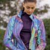 Horseware Rainbow Reflective Jacket - Purple -Equestrian Sale Store hwreflectiverainbow2rdy