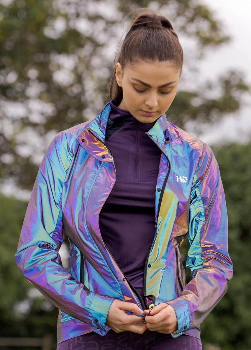 Horseware Rainbow Reflective Jacket - Purple 3 Horseware Rainbow Reflective Jacket - Purple