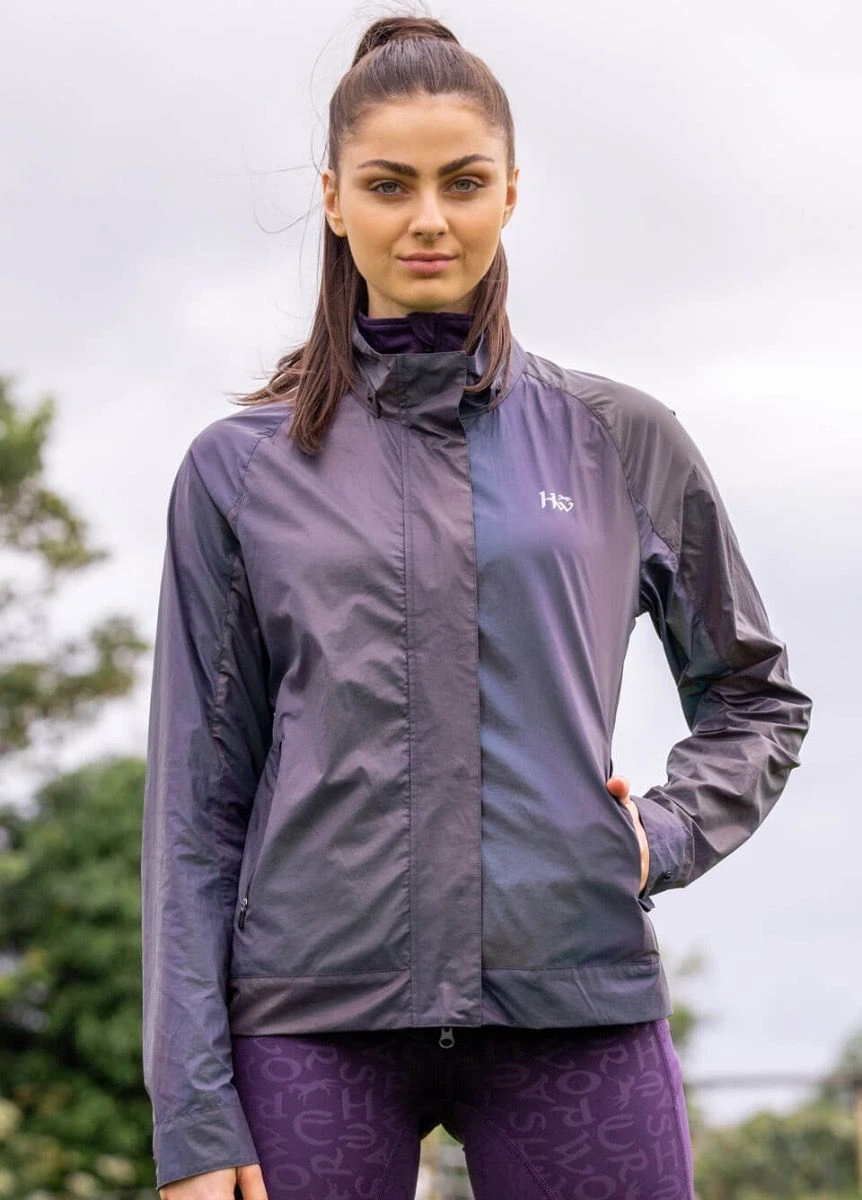 Horseware Rainbow Reflective Jacket - Purple 4 Horseware Rainbow Reflective Jacket - Purple - Image 2