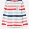 Joules Junior Harbour Luxe Jersey Top - Multi Stripe -Equestrian Sale Store joules jnr harbour heart