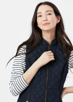 Joules Minx Diamond Quilted Gilet - Marine Navy -Equestrian Sale Store joulesminxgiletnavy2rdy