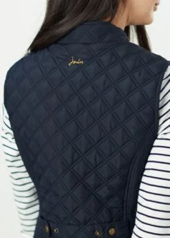 Joules Minx Diamond Quilted Gilet - Marine Navy -Equestrian Sale Store joulesminxgiletnavy5rdy