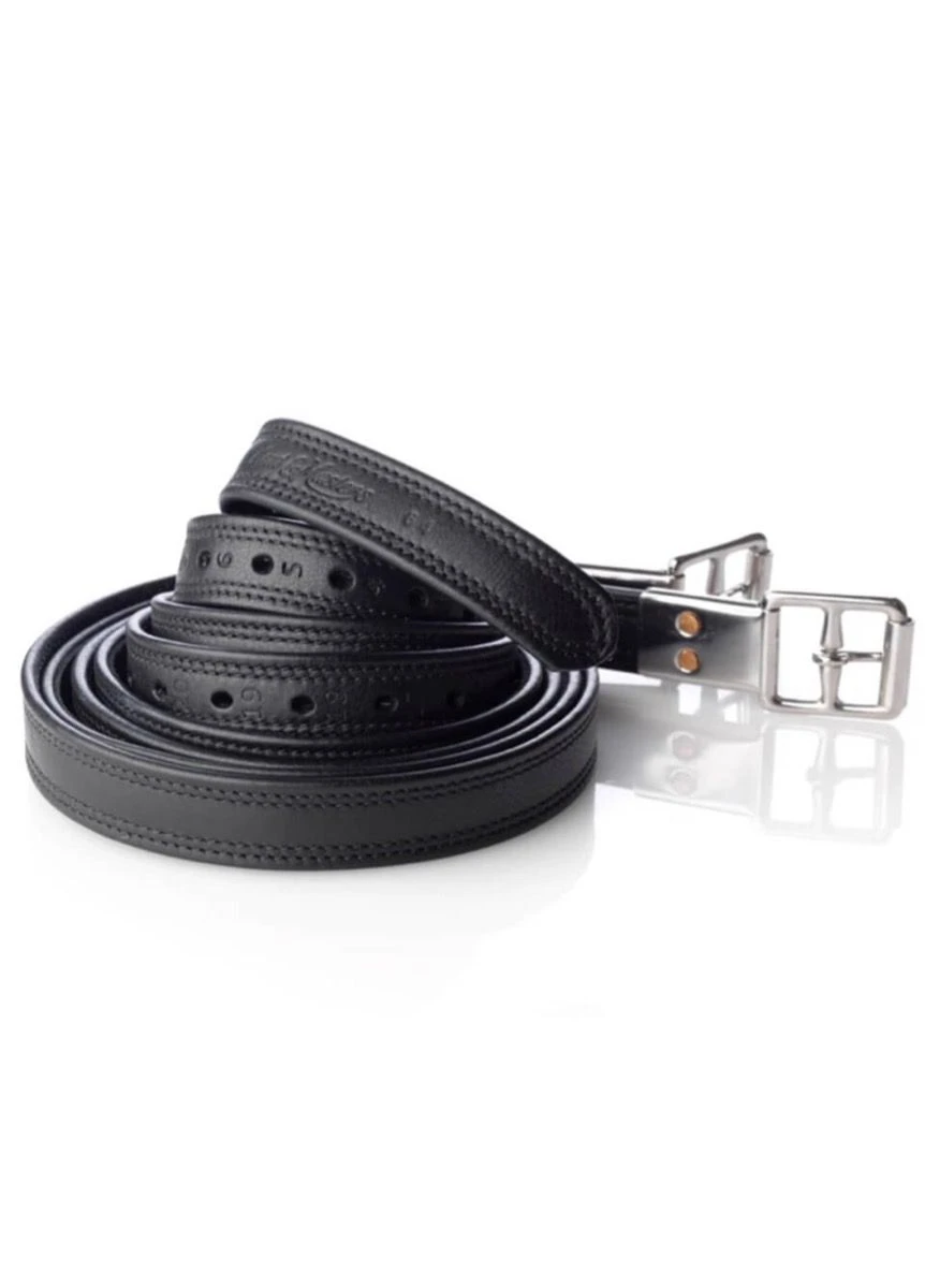 Kent & Masters Stirrup Leathers - Black 3 Kent & Masters Stirrup Leathers - Black