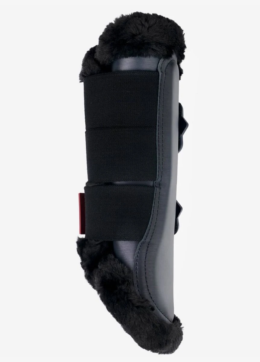 LeMieux Fleece Edged Mesh Brushing Boot - Twilight Navy 6 LeMieux Fleece Edged Mesh Brushing Boot - Twilight Navy - Image 4