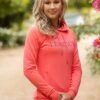 LeMieux Luxe Hoodie - Papaya -Equestrian Sale Store lemieux hoodie papaya 1rdy