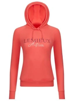LeMieux Luxe Hoodie - Papaya -Equestrian Sale Store lemieux hoodie papaya 2rdy