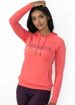 LeMieux Luxe Hoodie - Papaya -Equestrian Sale Store lemieux hoodie papaya 5rdy