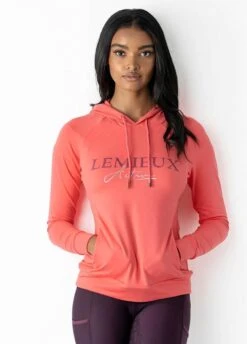 LeMieux Luxe Hoodie - Papaya -Equestrian Sale Store lemieux hoodie papaya 7rdy
