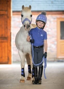 LeMieux Mini Polo Shirt - Bluebell -Equestrian Sale Store lemieux mini polo bluebell 4rdy