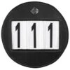 LeMieux Round Leather Bridle Number Holder - Black -Equestrian Sale Store lemieux number holder round black 1rdy