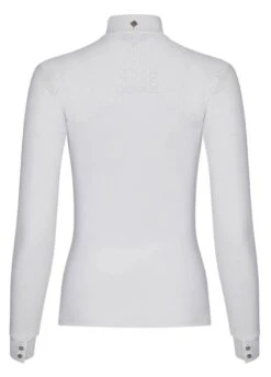LeMieux Olivia Long Sleeve Show Shirt - White -Equestrian Sale Store lemieux olivia ls shirt white 4rdy